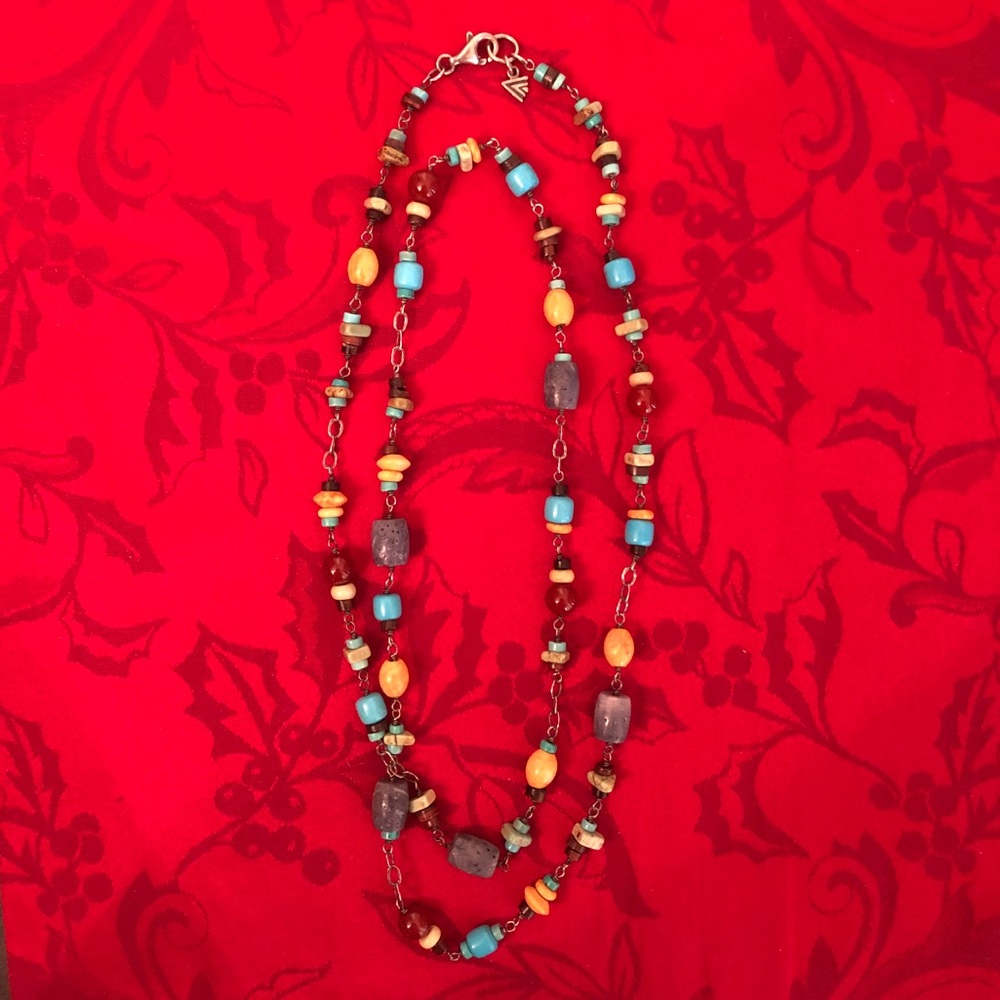 Silpada Sterling Silver Multi-Stone Necklace N1676